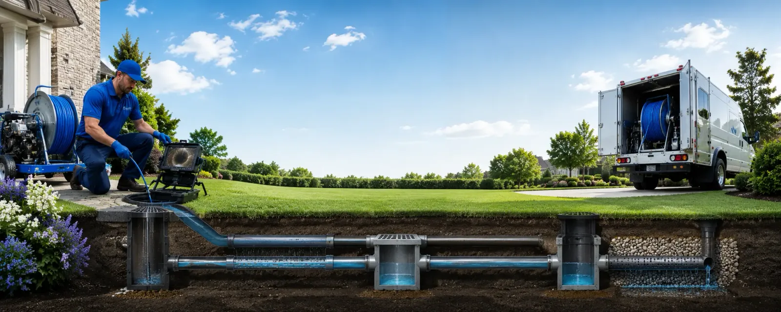 Outdoor drain cleaning information for Pleasant Hill, IA